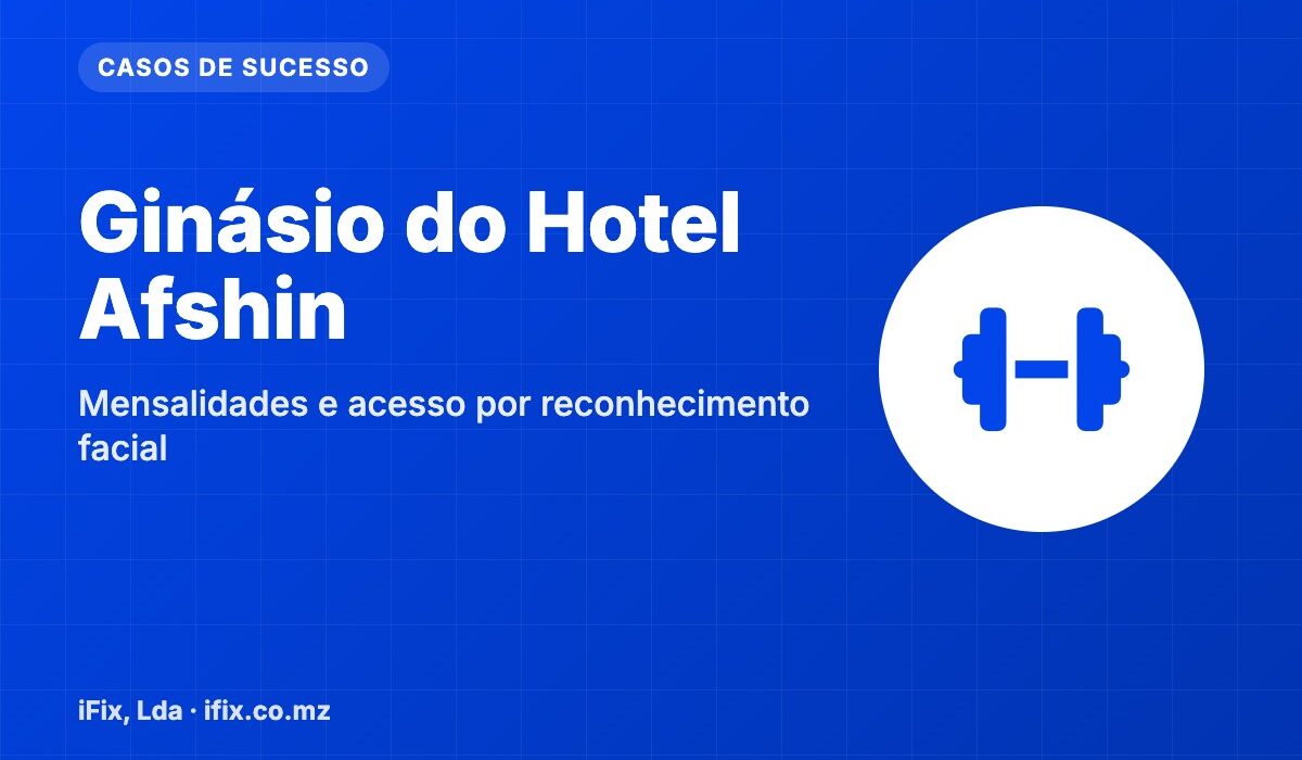 Sistema do ginásio do Hotel Afshin com acesso por reconhecimento facial