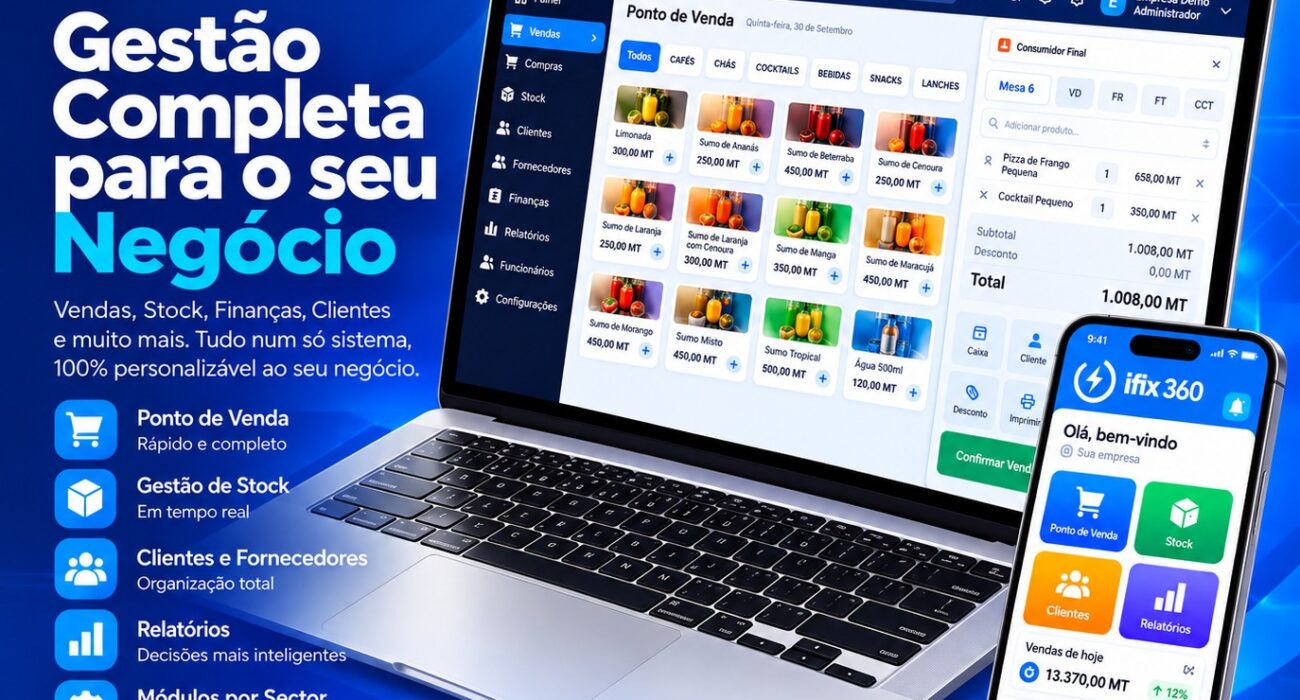 iFix 360, ERP completo: gestão completa para o seu negócio no computador e no telemóvel