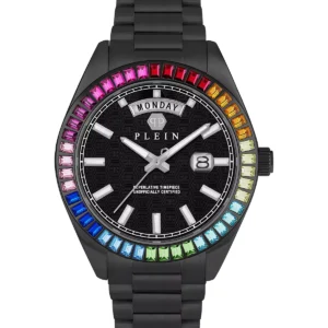 Relógio Philipp Plein Date Superlative — aço preto, 42 mm
